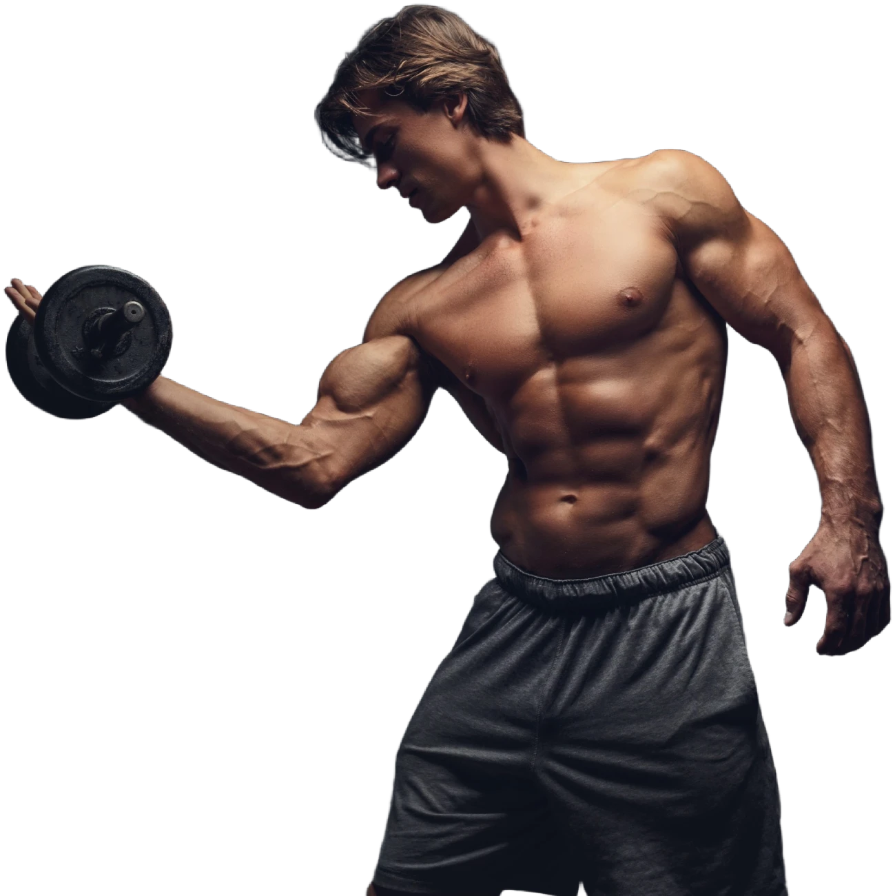 DemiGod athlete with resistance band